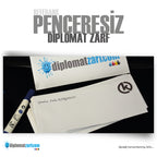 Penceresiz Diplomat Zarf, 1000 Adet Antetli Zarf