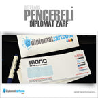 Baskılı Diplomat Zarf, 250 Adet Renkli Baskı, Ücretsiz Tasarım & Hızlı Teslim